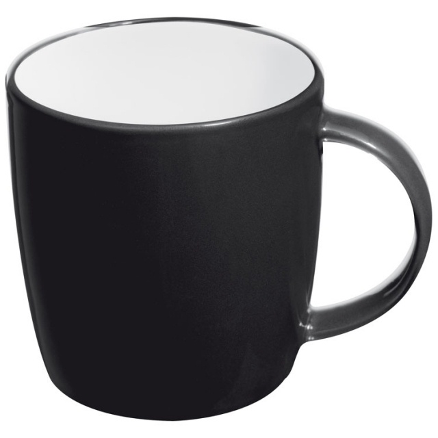 Logo trade promotional products image of: Ceramic mug Martinez, black