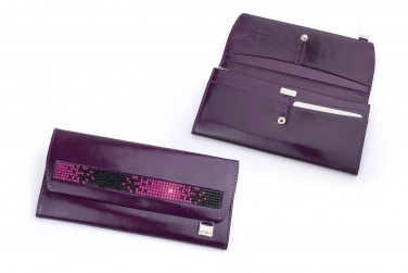 Logo trade promotional gift photo of: Ladies wallet with Swarovski crystals DV 160