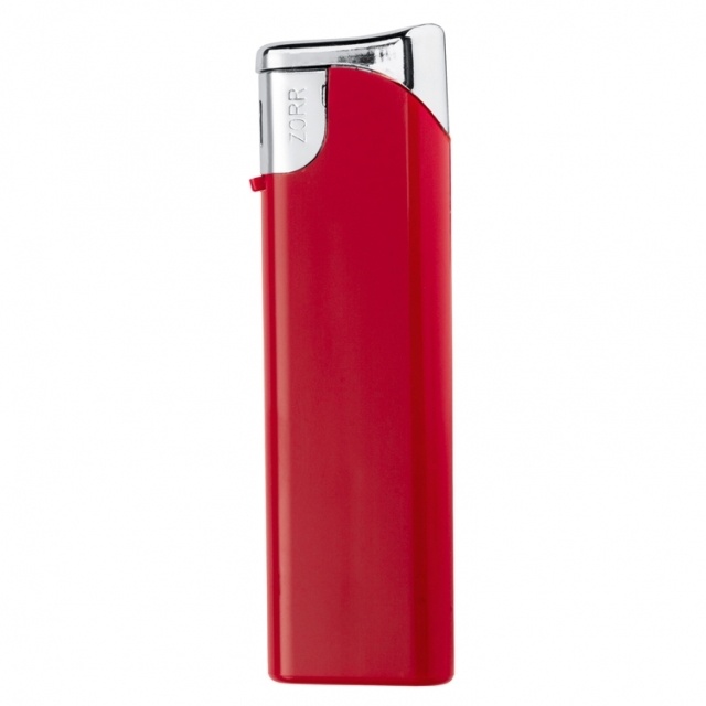 Logo trade corporate gift photo of: Electronic lighter 'Knoxville'  color red