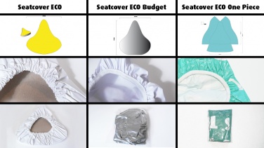 Logo trade promotional merchandise image of: Seatcover Eco BUDGET with reflector