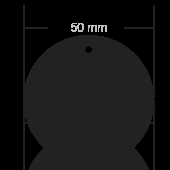 Logotrade promotional item image of: Circle dia. 50 mm soft reflector