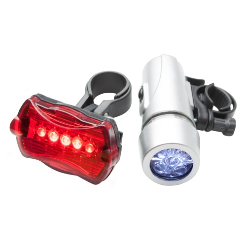 Logo trade promotional merchandise image of: bicycle light set AP809467