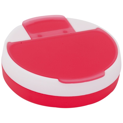 Logo trade business gifts image of: pillbox AP731910-05 red