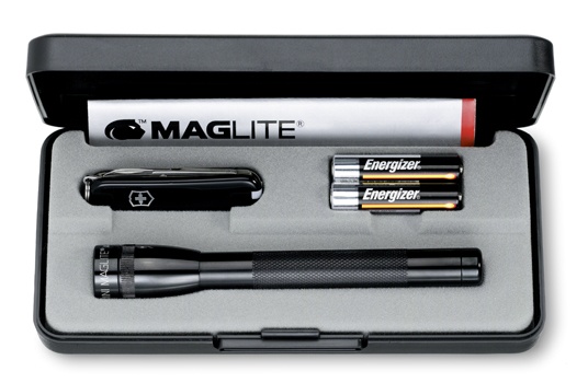 Logotrade promotional item image of: Mini Maglite Set AAA LED, black