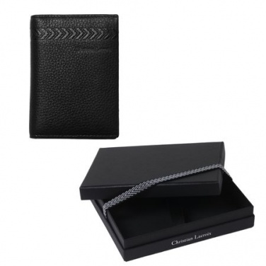 Logo trade corporate gifts picture of: Card holder Galon, black