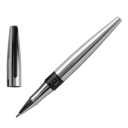 Logo trade promotional giveaways picture of: Rollerball pen Frank Chrome, grey