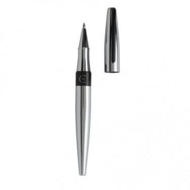 Logotrade corporate gift picture of: Rollerball pen Frank Chrome, grey