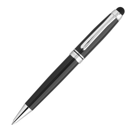 Logo trade promotional giveaways image of: Ballpoint pen Pad, black