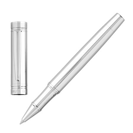 Logo trade promotional merchandise picture of: Rollerball pen Zoom Silver