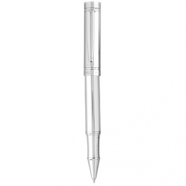 Logo trade business gifts image of: Rollerball pen Zoom Silver