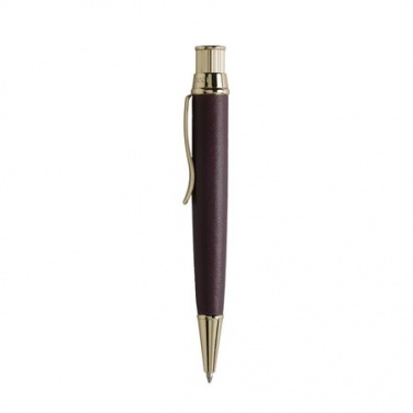 Logotrade promotional item image of: Ballpoint pen Evidence Leather Burgundy