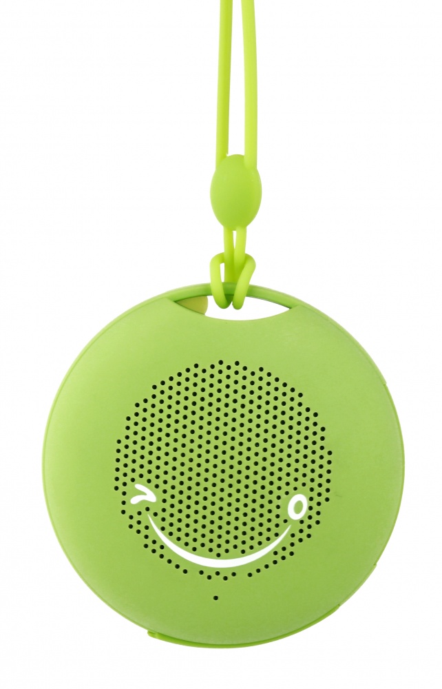 Logo trade promotional items picture of: Silicone mini speaker Bluetooth, green