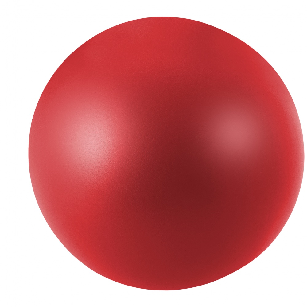 Logo trade promotional items image of: Cool round stress reliever, red