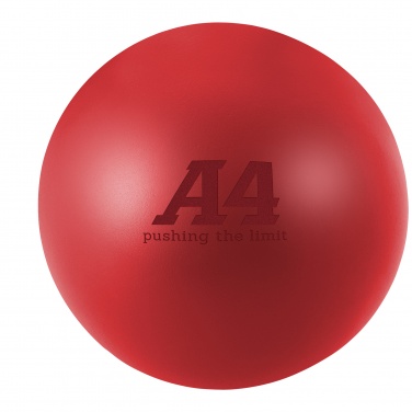 Logo trade promotional giveaway photo of: Cool round stress reliever, red