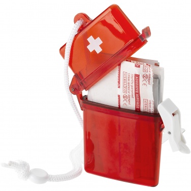 Logo trade advertising product photo of: Haste 10-piece first aid kit, red