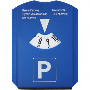 Logo trade promotional merchandise image of: 5-in-1 parking disk, blue