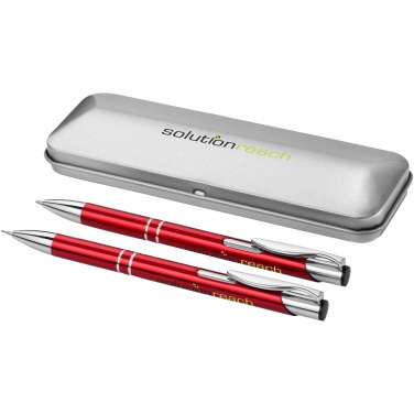 Logo trade business gift photo of: Dublin pen set, red