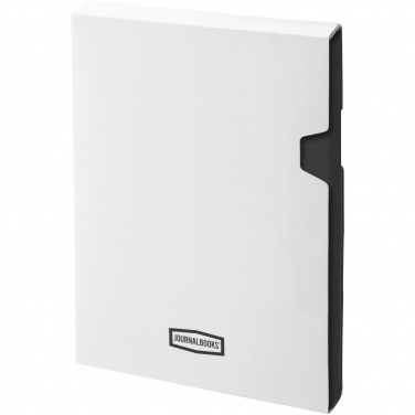 Logo trade corporate gifts picture of: Executive A4 hard cover notebook, black