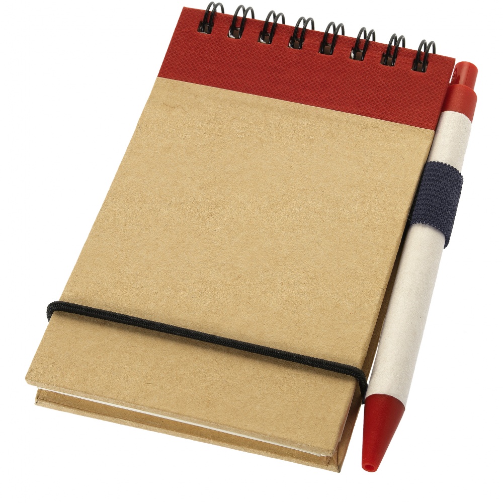 Logotrade advertising product image of: Zuse jotter with pen, red