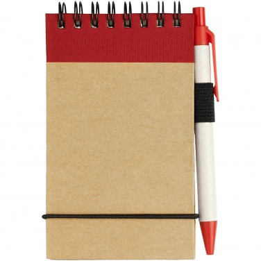 Logo trade advertising products picture of: Zuse jotter with pen, red