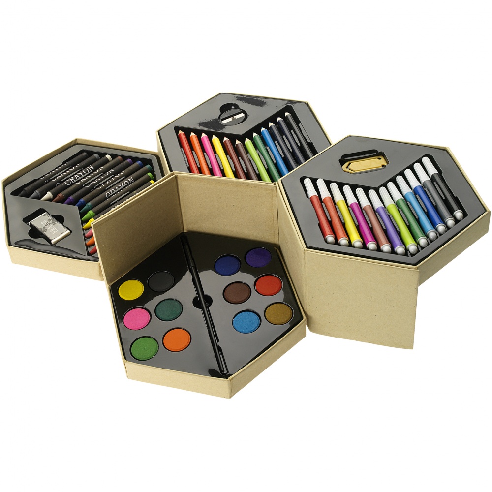 Logo trade corporate gift photo of: 52-piece colouring set