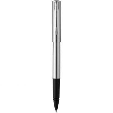 Logo trade promotional giveaways picture of: Graduate rollerball pen, silver