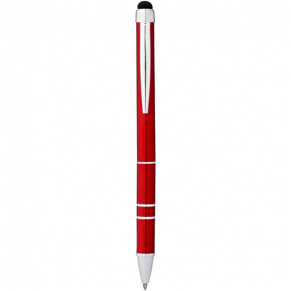 Logo trade promotional item photo of: Charleston stylus ballpoint pen, red