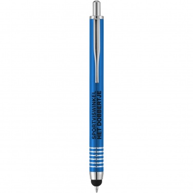 Logo trade promotional merchandise photo of: Zoe stylus ballpoint pen, blue