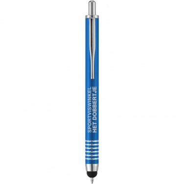 Logo trade promotional giveaways picture of: Zoe stylus ballpoint pen, blue
