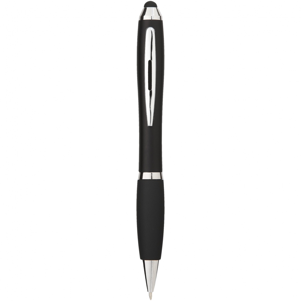 Logo trade promotional gifts image of: Nash Stylus Ballpoint Pen, black