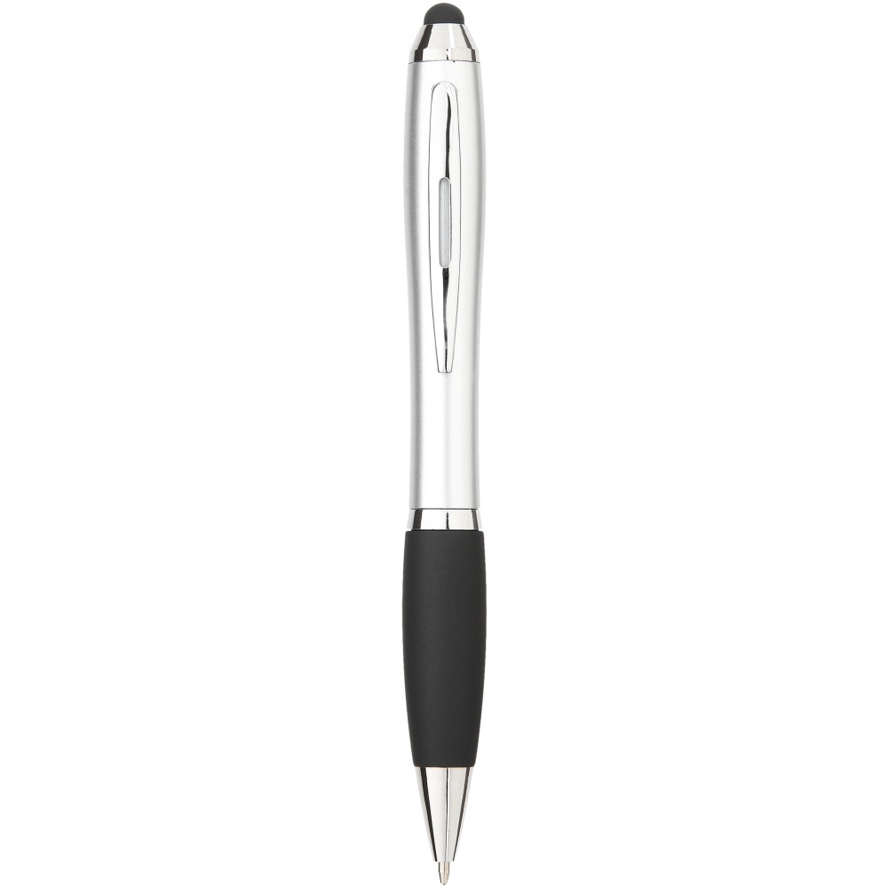 Logo trade promotional gifts picture of: Nash Stylus Ballpoint Pen, silver