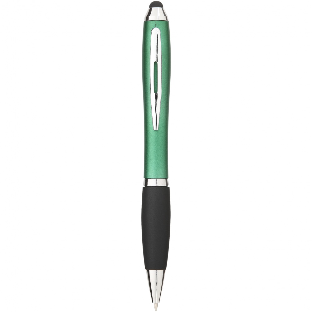 Logo trade promotional items picture of: Nash Stylus Ballpoint Pen, green