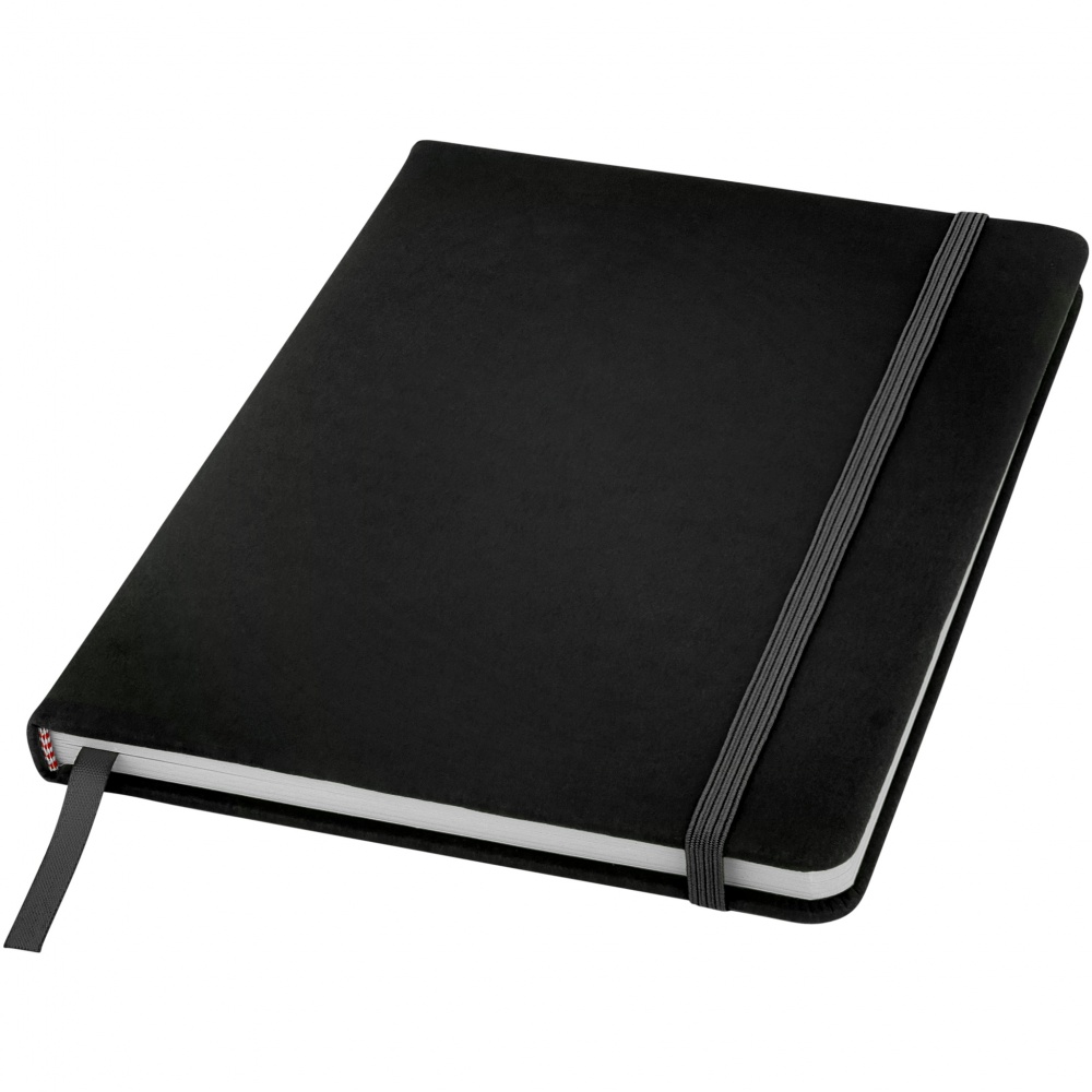Logo trade promotional merchandise picture of: Spectrum A5 Notebook, black