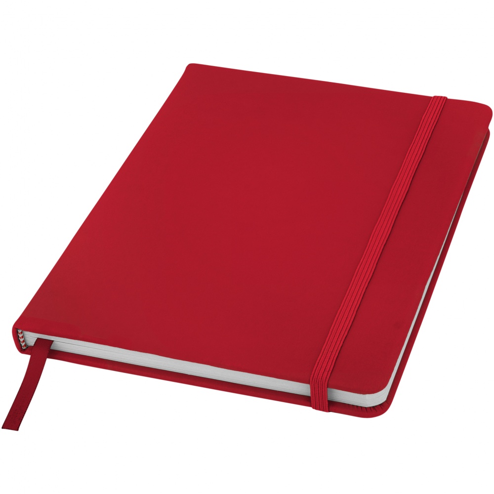 Logo trade corporate gifts image of: Spectrum A5 Notebook, red