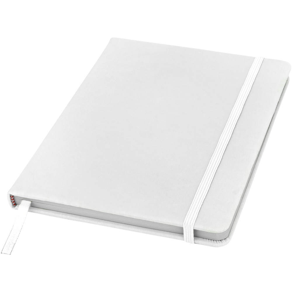 Logo trade promotional merchandise image of: Spectrum A5 Notebook, white