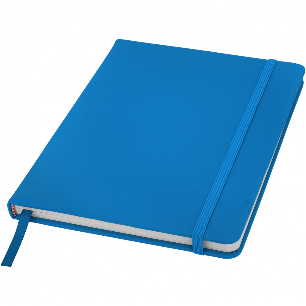 Logo trade promotional giveaways image of: Spectrum A5 Notebook, blue