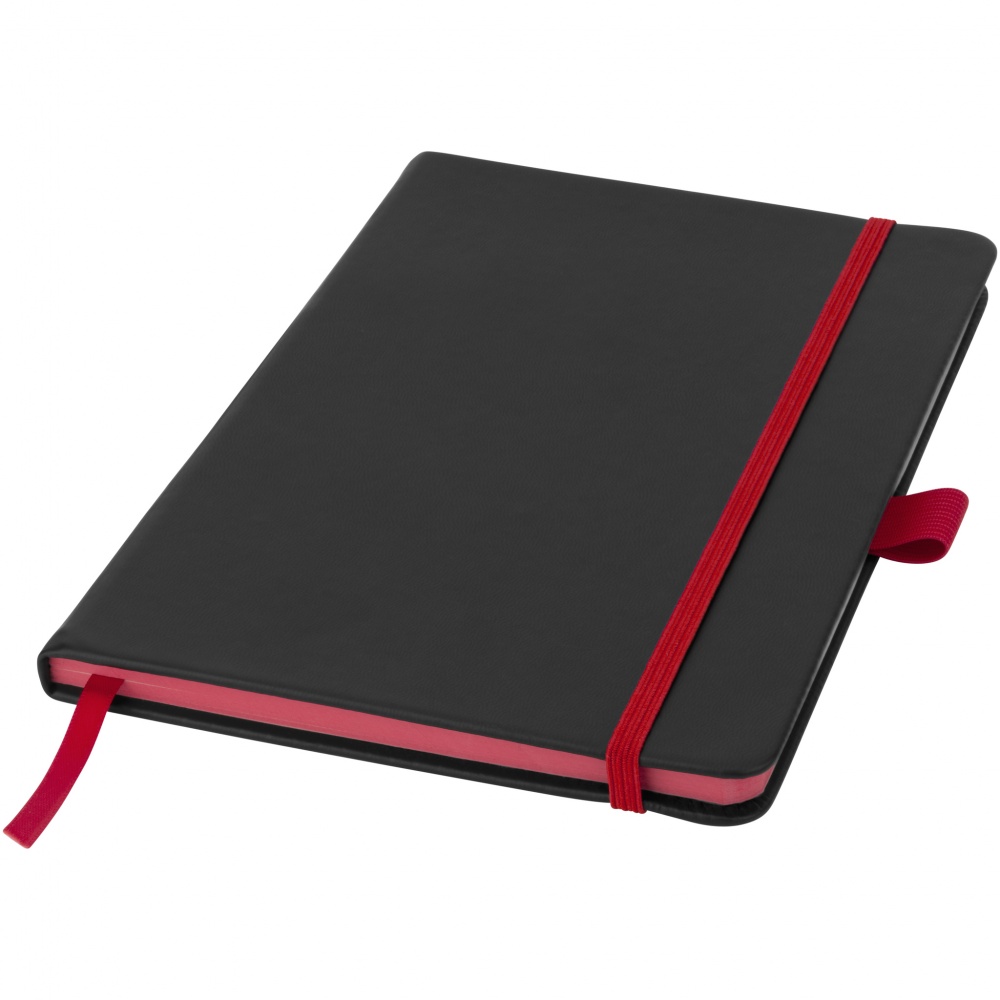 Logo trade promotional gifts picture of: Colour Edge A5 Notebook, red