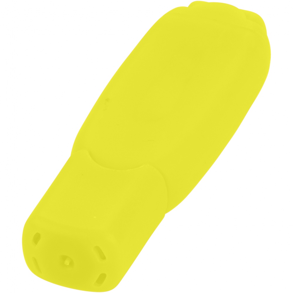 Logo trade promotional products image of: Bitty highlighter, yellow