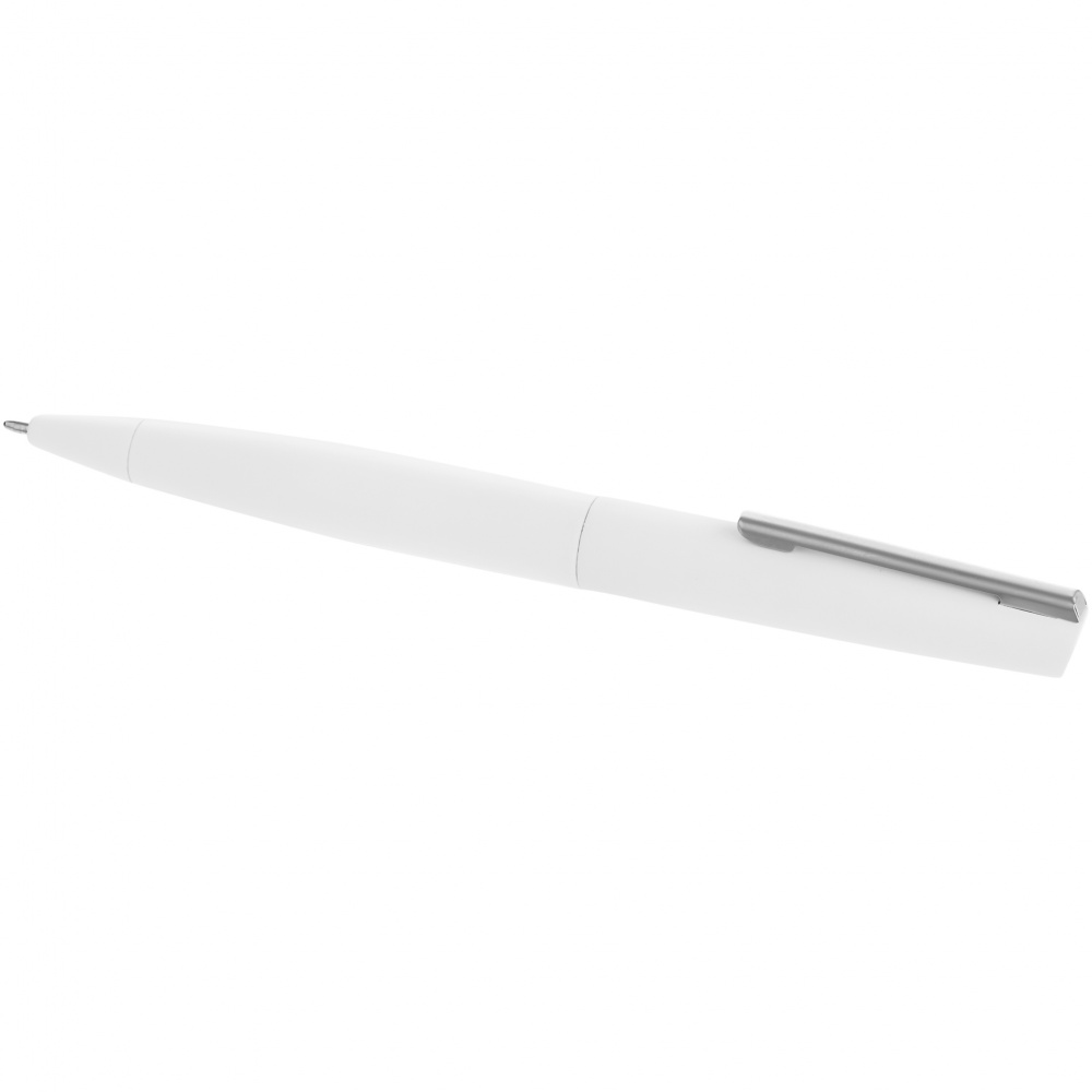 Logo trade business gift photo of: Milos Soft Touch Ballpoint Pen, white