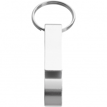Logo trade advertising products picture of: Tao alu bottle and can opener key chain, silver