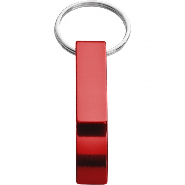 Logotrade promotional items photo of: Tao alu bottle and can opener key chain, red