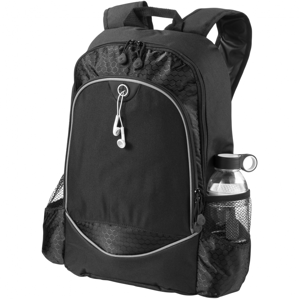 Logo trade corporate gift photo of: Benton 15" laptop backpack, black