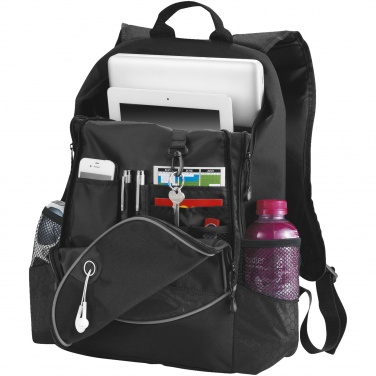 Logo trade promotional merchandise picture of: Benton 15" laptop backpack, black