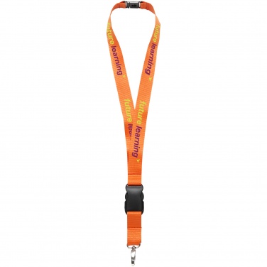 Logotrade promotional product image of: Yogi lanyard with detachable buckle, orange