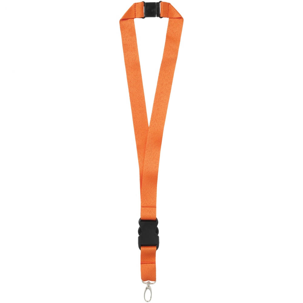 Logotrade promotional item image of: Yogi lanyard with detachable buckle, orange