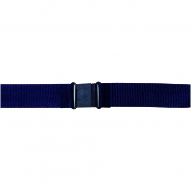 Logo trade promotional gifts image of: Yogi lanyard with detachable buckle, navy blue