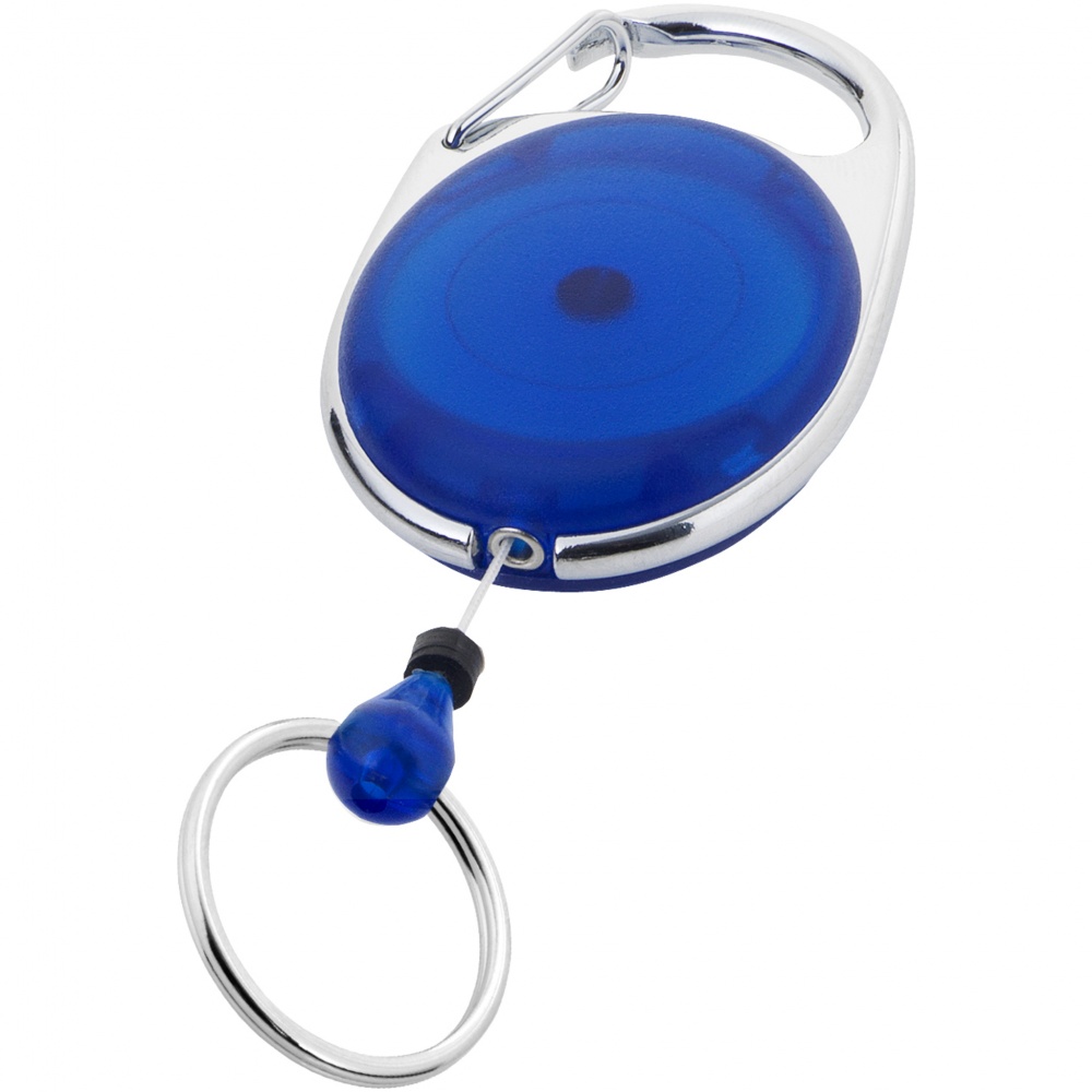 Logo trade promotional products picture of: Gerlos roller clip key chain, blue