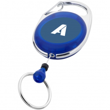 Logo trade business gift photo of: Gerlos roller clip key chain, blue