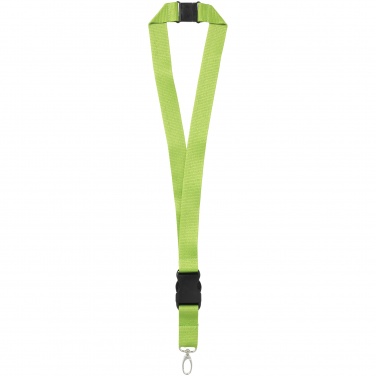 Logo trade advertising product photo of: Yogi lanyard with detachable buckle, apple green