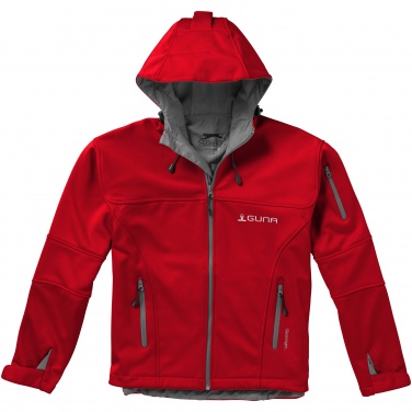 Logotrade promotional giveaway image of: Match softshell jacket, red